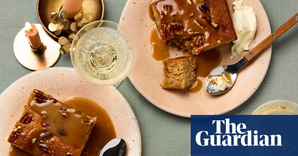 Georgina Hayden’s recipe for pear, sticky ginger and pecan pudding | Christmas food and drink