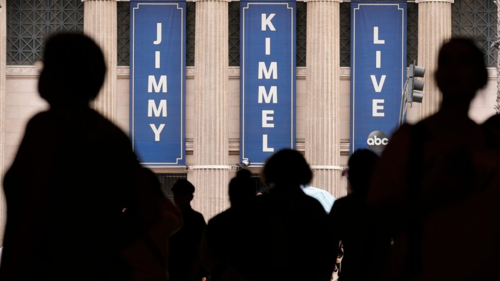 Jimmy Kimmel jokes about fascism in an 'alternative Christmas message' for Britain : NPR