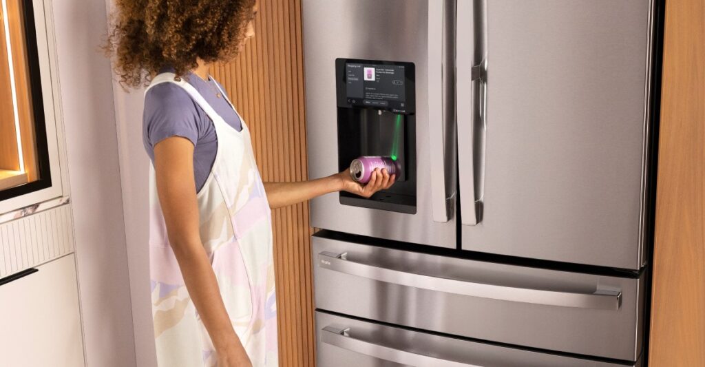 GE’s new smart fridge adds a barcode scanner and an 8-inch tablet