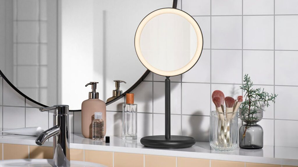 IKEA’s portable light-up mirror is ideal for bathrooms and dressing tables, and has a surprisingly low price IKEA ekfann table mirror