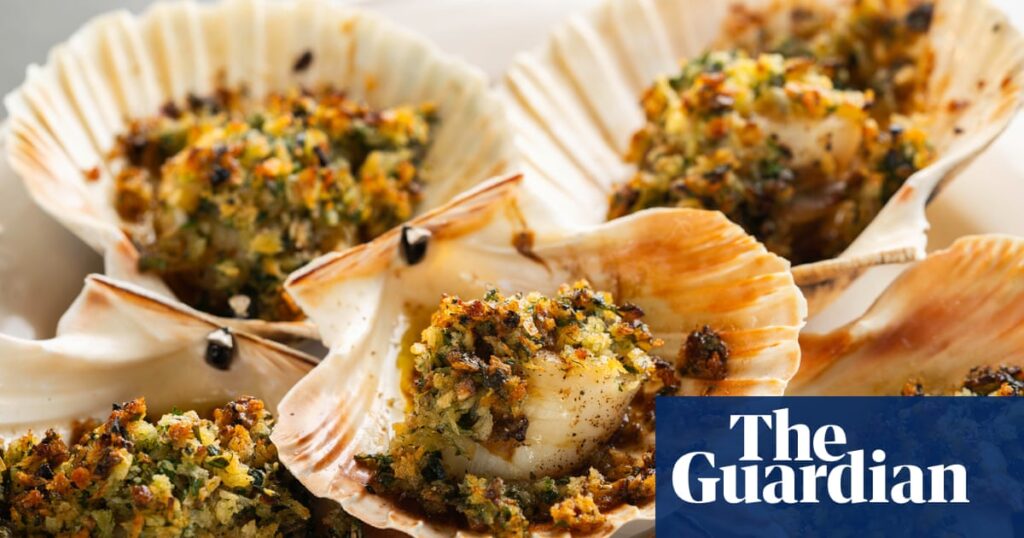Mark Hix’s recipe for baked scallops with a herb crust | Food