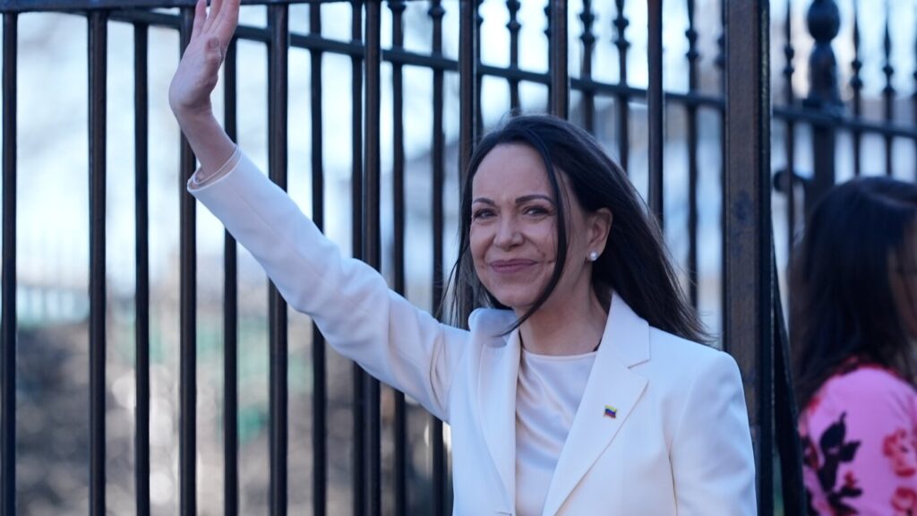 Venezuela's Machado says she presented her Nobel Peace Prize to Trump during their meeting : NPR