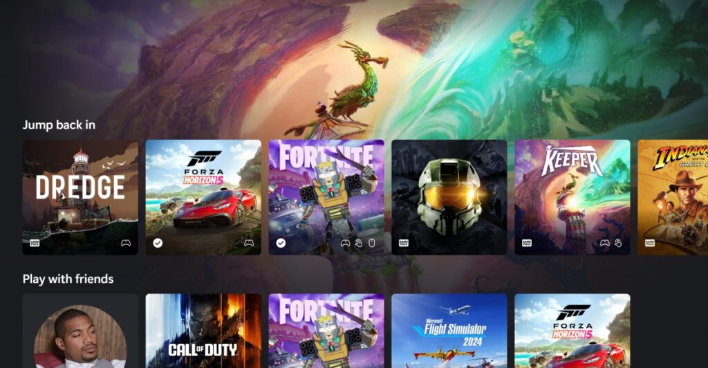 Xbox Cloud Gaming’s new design teases the future of Xbox console UI