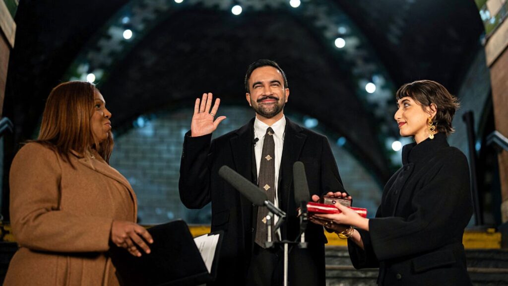 Zohran Mamdani sworn in as New York City mayor, capping historic rise : NPR