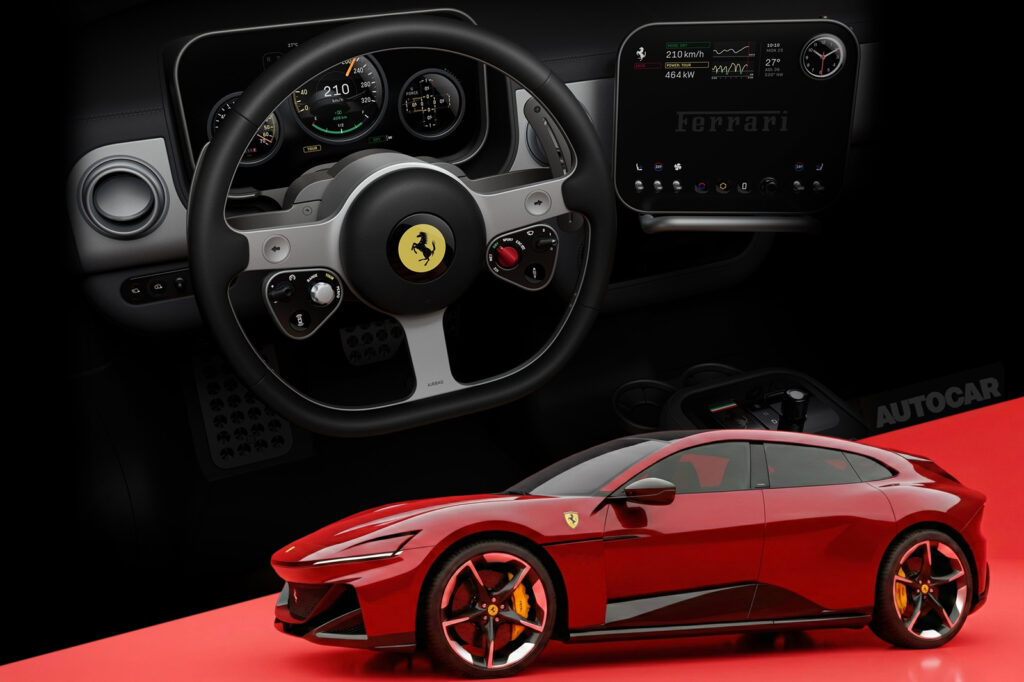 Ferrari Luce: debut EV's name and iPhone-style interior revealed