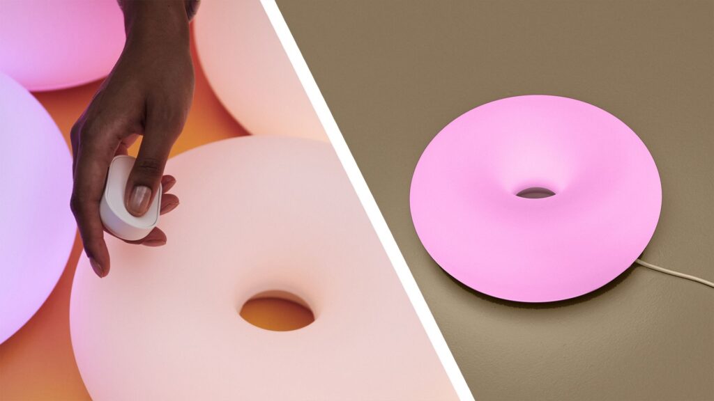 VARMBLIXT donut lamp
