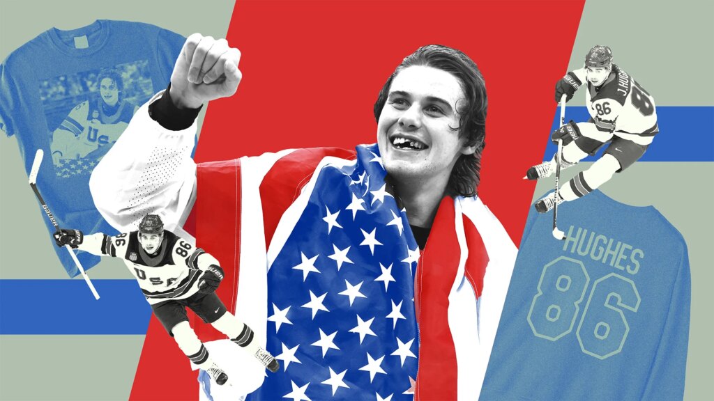 Just 24 Hours After His Gold‑Winning Goal, Jack Hughes Has Sparked a Merch Frenzy on Etsy