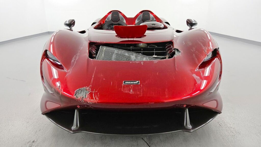 Lightly-Crashed $2M McLaren Elva Pops Up for Sale at Salvage Auction