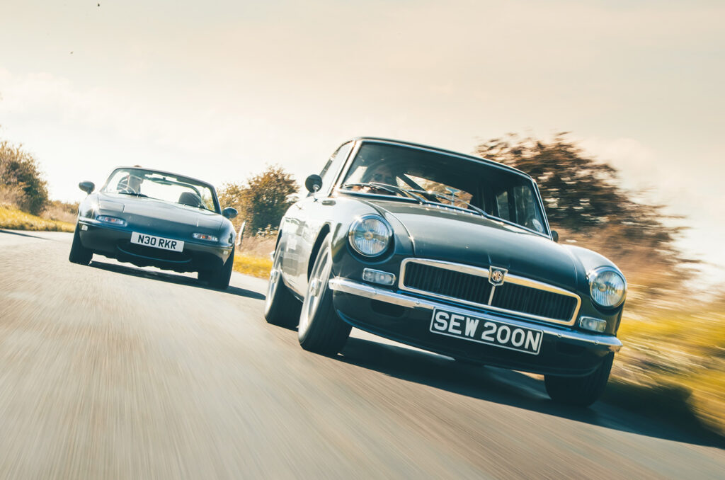 Perfection, improved? £170k MG B vs V6 MX-5 in restomod ruckus