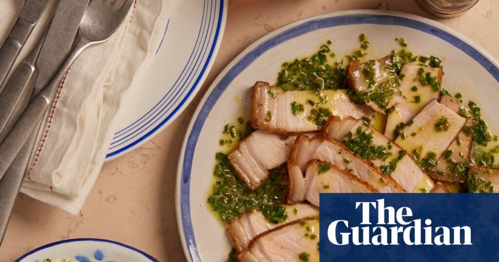 Pork chops and curd with amaretti and pear: Max Coen’s recipes for cooking with citrus | Food