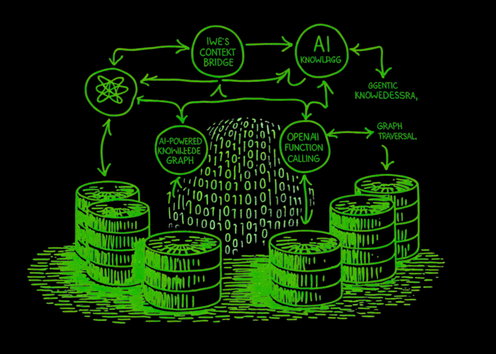 An Implementation of IWE’s Context Bridge as an AI-Powered Knowledge Graph with Agentic RAG, OpenAI Function Calling, and Graph Traversal An Implementation of IWE's Context Bridge as an AI-Powered Knowledge Graph with Agentic RAG, OpenAI Function Calling, and Graph Traversal
