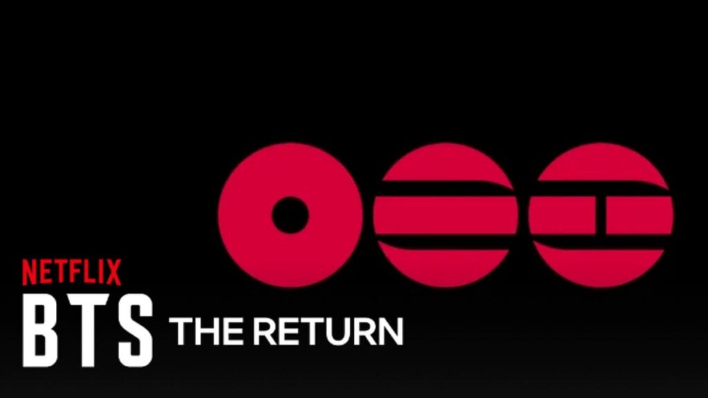 Logo for Netflix documentary BTS: The Return