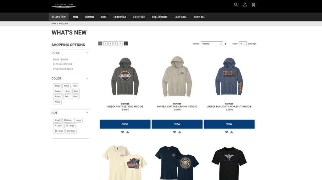 Chrysler's Sad Merch Shop Just Reminds Us Of When The Brand Mattered
