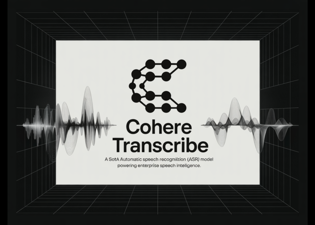 Cohere AI Releases Cohere Transcribe: A SOTA Automatic Speech Recognition (ASR) Model Powering Enterprise Speech Intelligence Cohere AI Releases Cohere Transcribe: A SOTA Automatic Speech Recognition (ASR) Model Powering Enterprise Speech Intelligence