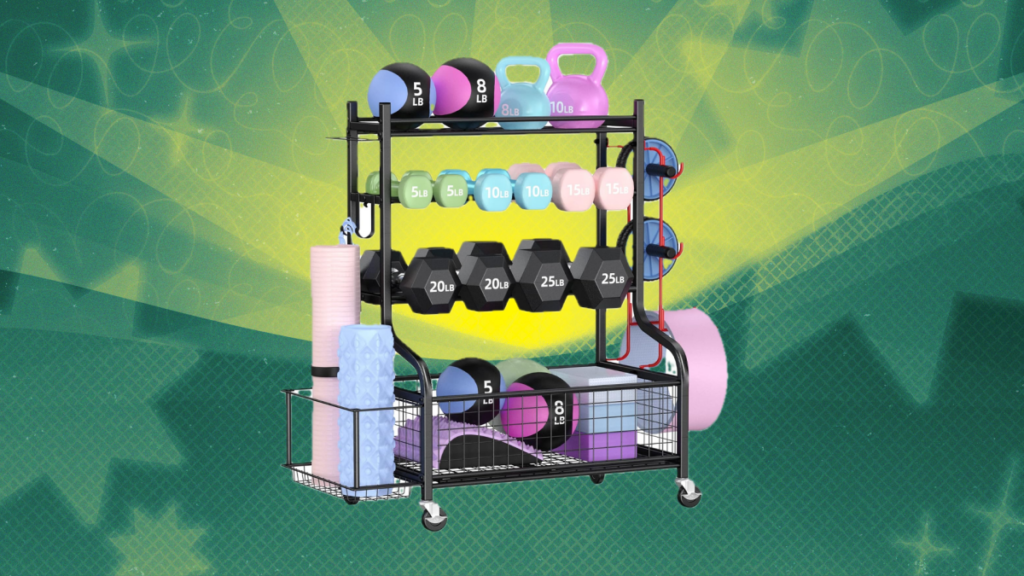 If I Had a Home Gym, This Is the Storage Rack I'd Buy During Amazon's Spring Sale