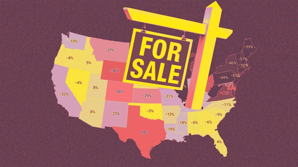 States with the most—and least—housing market inventory heading into spring 2026