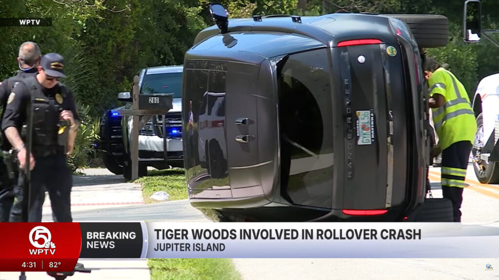 Tiger Woods Arrested For DUI After Getting Into Another Rollover Crash, This Time In A Range Rover SV Tiger Woods Arrested For DUI After Getting Into Another Rollover Crash, This Time In A Range Rover SV