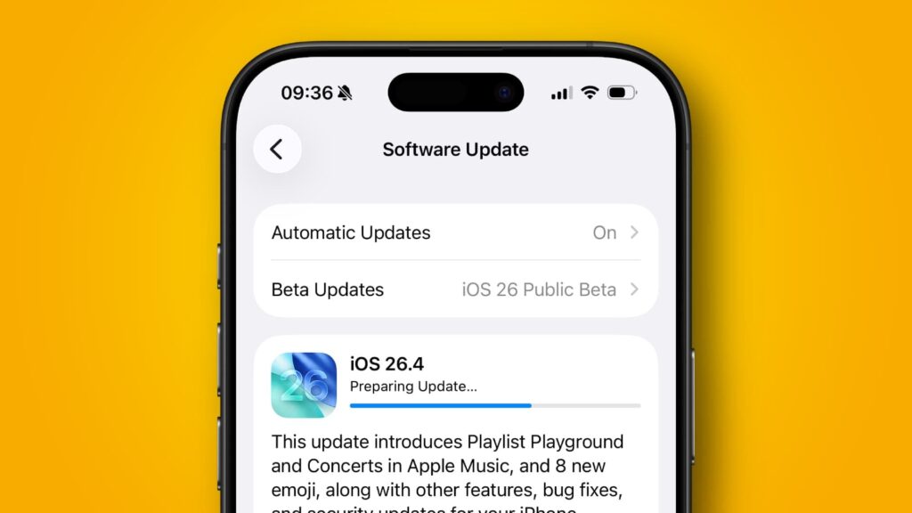 Update your iPhone now — Apple issues a rare warning to iOS users as a new hacker threat is discovered An iPhone 16 Pro updating to the iOS 26.4 beta.