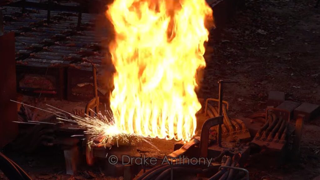 Watch the Electrical Current From 400 Car Batteries Torch a Suspension Spring Watch the Electrical Current From 400 Car Batteries Torch a Suspension Spring