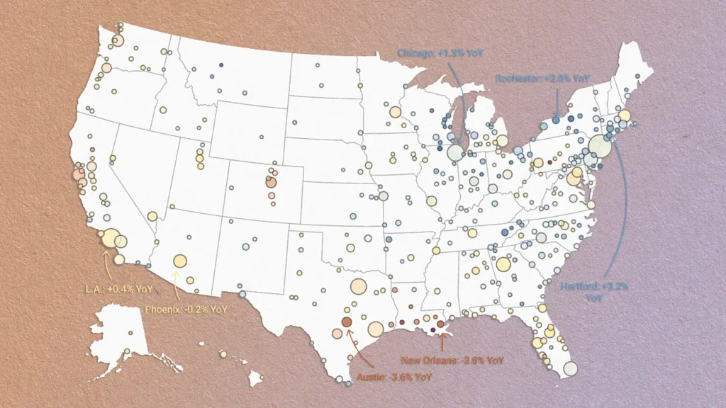 Zillow revises down its home price forecast—this map shows its outlook for 400 housing markets Zillow revises down its home price forecast—this map shows its outlook for 400 housing markets