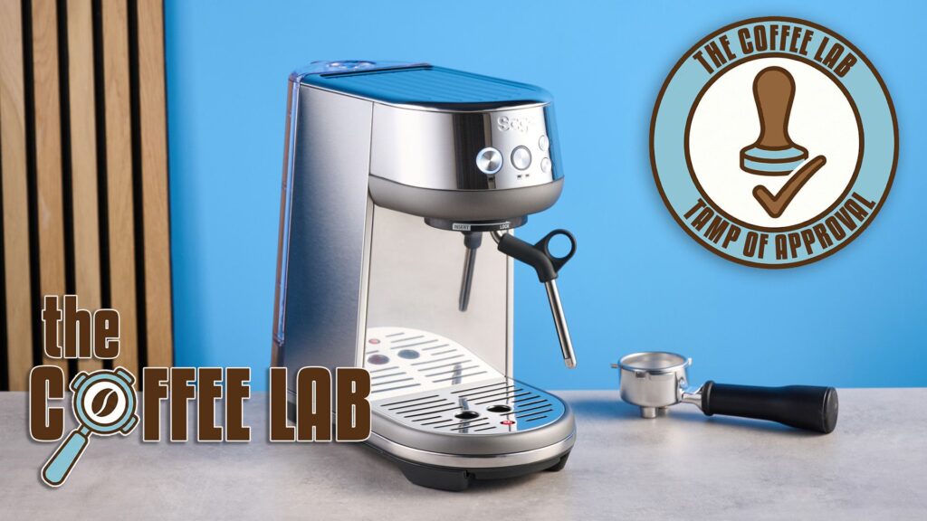 I make barista-quality coffee at home with just a $299 espresso machine: Here’s why the Breville Bambino punches well above its weight the breville bambino espresso machine on a blue tom's guide background with the coffee lab logo and the coffee lab tamp of approval sticker