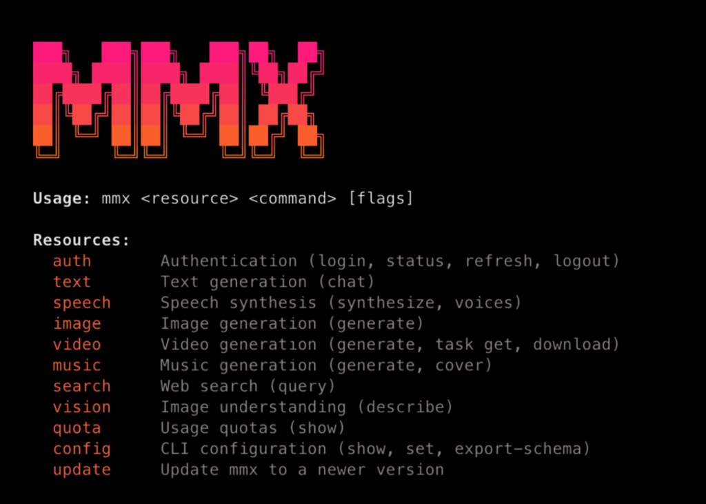 MiniMax Releases MMX-CLI: A Command-Line Interface That Gives AI Agents Native Access to Image, Video, Speech, Music, Vision, and Search MiniMax Releases MMX-CLI: A Command-Line Interface That Gives AI Agents Native Access to Image, Video, Speech, Music, Vision, and Search