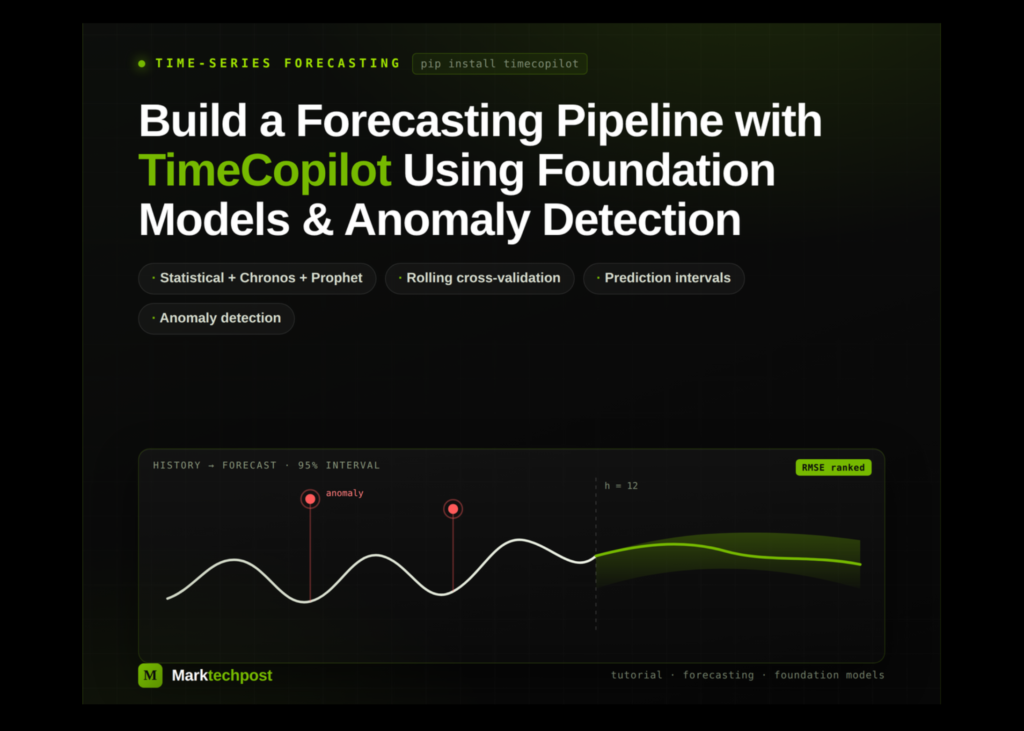 How to Build a Forecasting Pipeline with TimeCopilot Using Foundation Models and Automated Anomaly Detection How to Build a Forecasting Pipeline with TimeCopilot Using Foundation Models and Automated Anomaly Detection