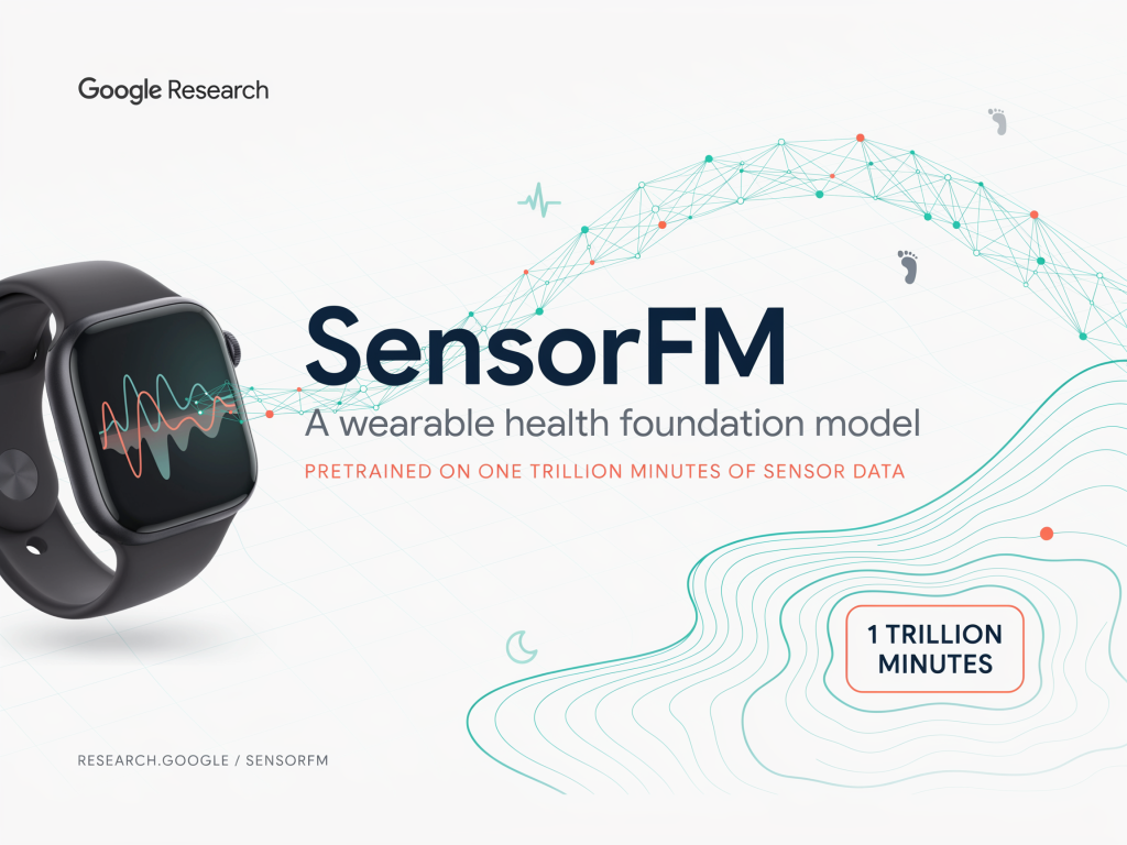 Google Research Introduces SensorFM: A Wearable Health Foundation Model Pretrained on One Trillion Minutes of Sensor Data Google Research Introduces SensorFM: A Wearable Health Foundation Model Pretrained on One Trillion Minutes of Sensor Data