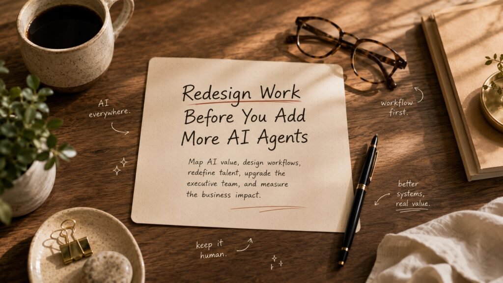Redesign Work Before You Add More AI Agents
