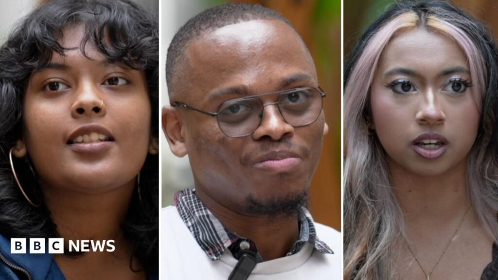 ‘Other generations just buried it’ – Youths share their mental health concerns Three young mental health advocates in split screen image